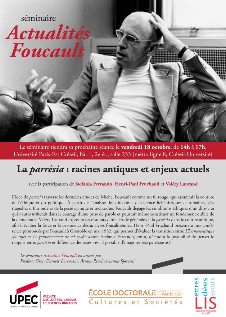 Séminaire Actualités Foucault s2