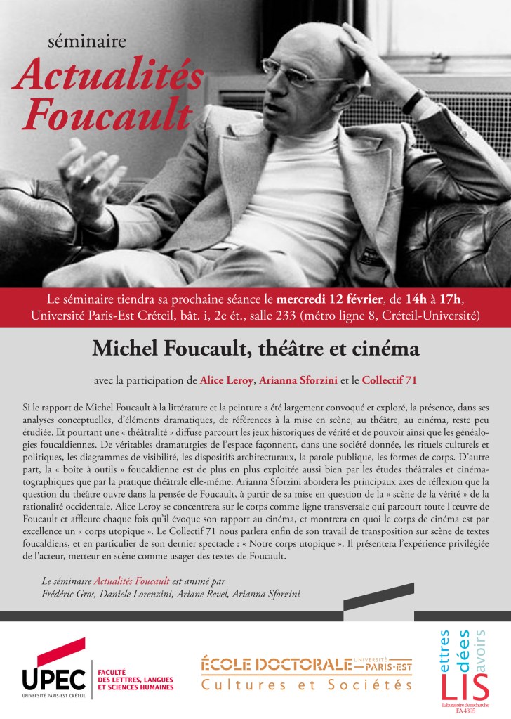 Séminaire Actualités Foucault s4